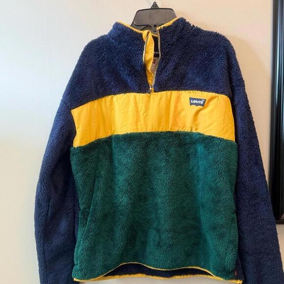 Levi's Little Boys Colorblocked Half Zip Pullover Sweatshirt - Picture 5 of 9